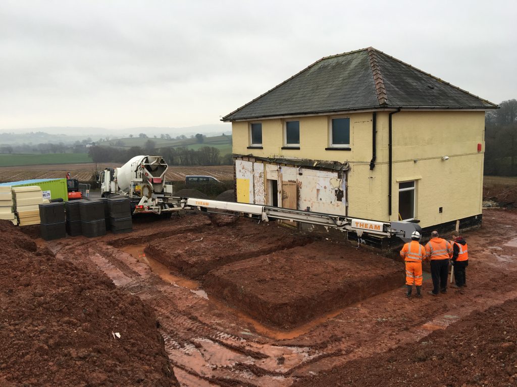 Excavation for footings